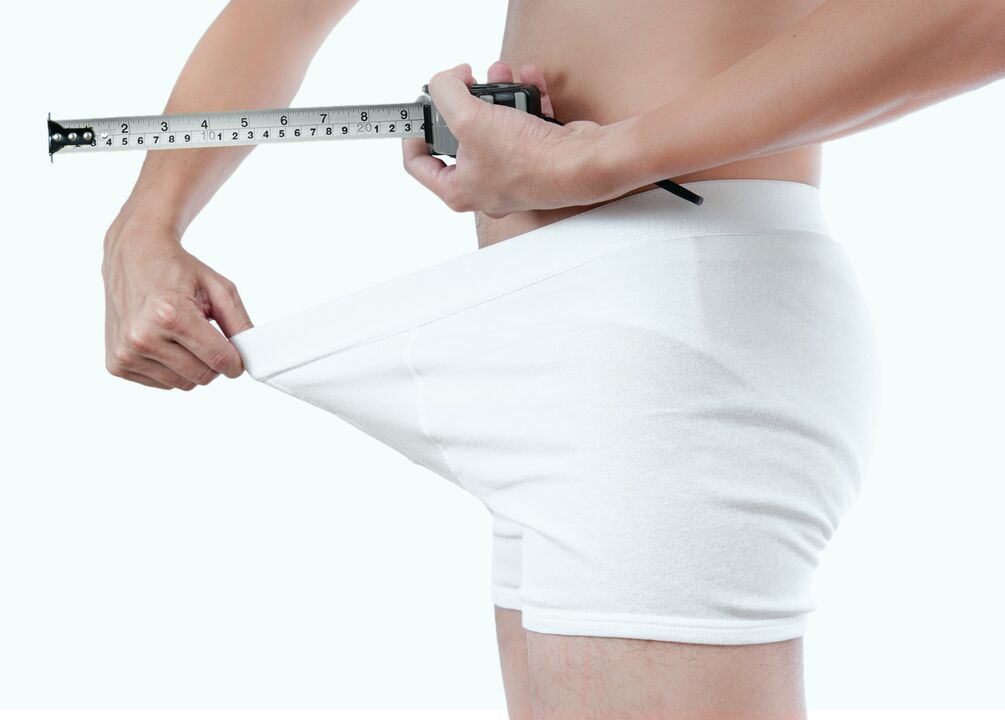 Medición do pene despois da ampliación con xel Pulsero Gel